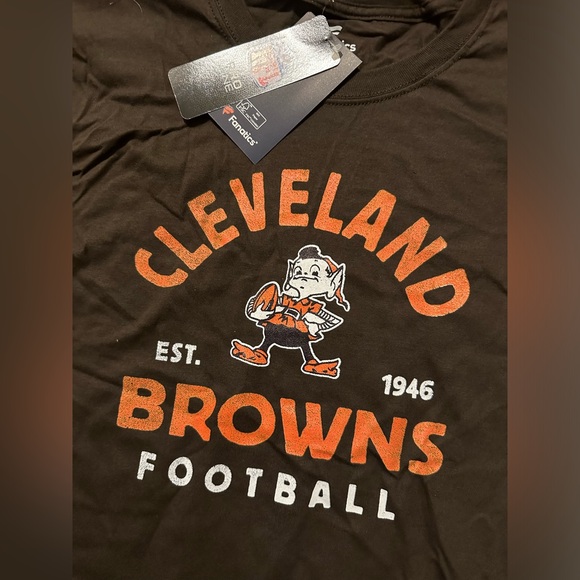 Cleveland Browns Fanatics Branded Vintage Arch T-Shirt - Brown - Picture 5 of 7